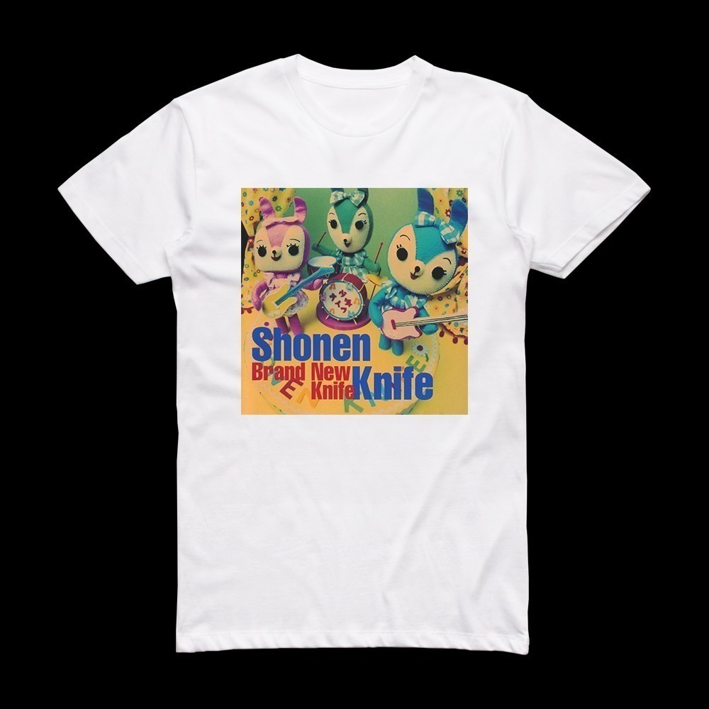 Shonen Knife Brand New Knife Album Cover T-Shirt White
